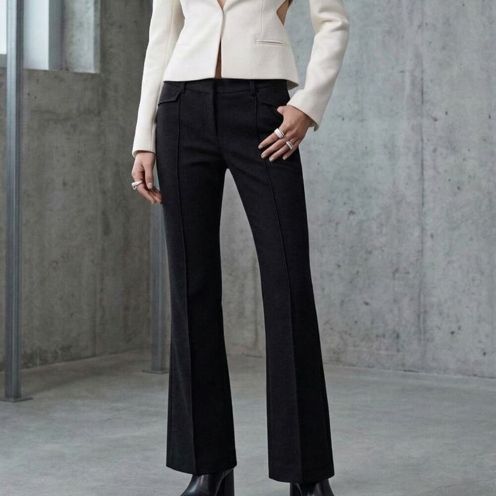DION LEE Women's Flare Leg Black Pants in size 6